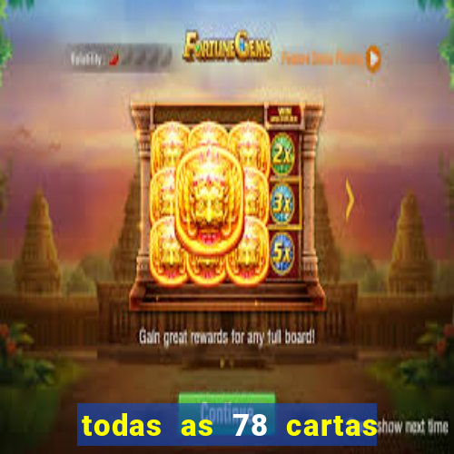 todas as 78 cartas do tarot